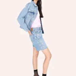 Anna Sui Studded Denim Jacket -Anna Sui Store 0123F30 sc