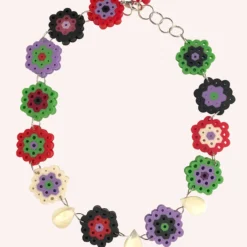 Anna Sui Daisy Chain Shell Choker