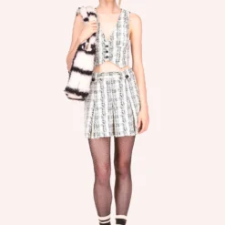 Anna Sui Cross Hatched Kint Vest -Anna Sui Store 1123H31 img01