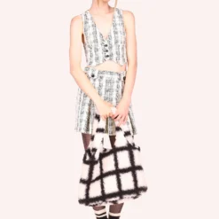 Anna Sui Cross Hatched Kint Vest -Anna Sui Store 1123H31 img65