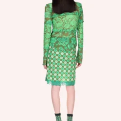 Anna Sui Paradisiac Combo Mesh Tie Top -Anna Sui Store 222d21back scaled