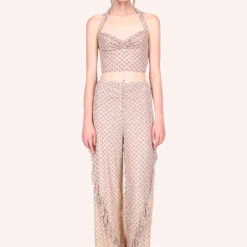 Anna Sui Rosebuds Mesh Pants -Anna Sui Store 223D21 img01KeranLu 42990c1b 5cb5 491b a1cd 9e4085791948