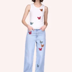 Anna Sui Butterfly Patch Baby Tank -Anna Sui Store 522b20