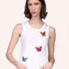 Anna Sui Butterfly Patch Baby Tank -Anna Sui Store 522b20close
