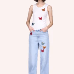 Anna Sui Butterfly Patch Baby Tank -Anna Sui Store 522b20side