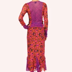 Anna Sui Posies Combo Mesh Top -Anna Sui Store 621A25back