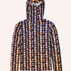 Anna Sui Floral Stripe Balaclava Top