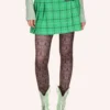Anna Sui Windowpane Pleated Skirt -Anna Sui Store 623K21G img03closebottomKeranLu