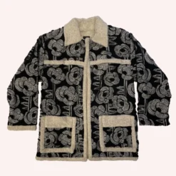 Anna Sui Ribbed Roses Jacket
