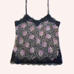 Anna Sui Etched Posies Slip Top