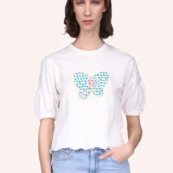 Anna Sui Deco Butterfly Tee