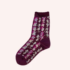 Anna Sui Floral Stripe Socks